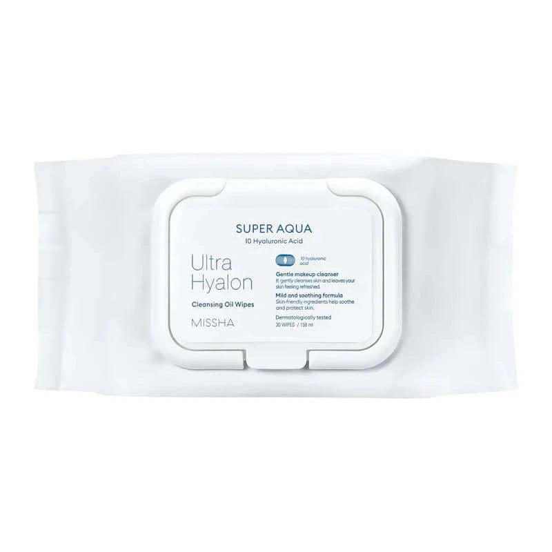 Tīrīšanas salvetes MISSHA Super Aqua Ultra Hyalron Cleansing Oil Wipes