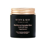 Mary&May Blackberry Complex Glow Wash Off - avotiņu kompleksa mirdzoša maska