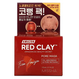 Maska poru attīrīšanai ar sarkano mālu Missha Amazon Red Clay Pore Mask