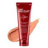Putiņas-maska ar mālu poru attīrīšanai Missha Amazon Red Clay Pore Pack Foam Cleanser