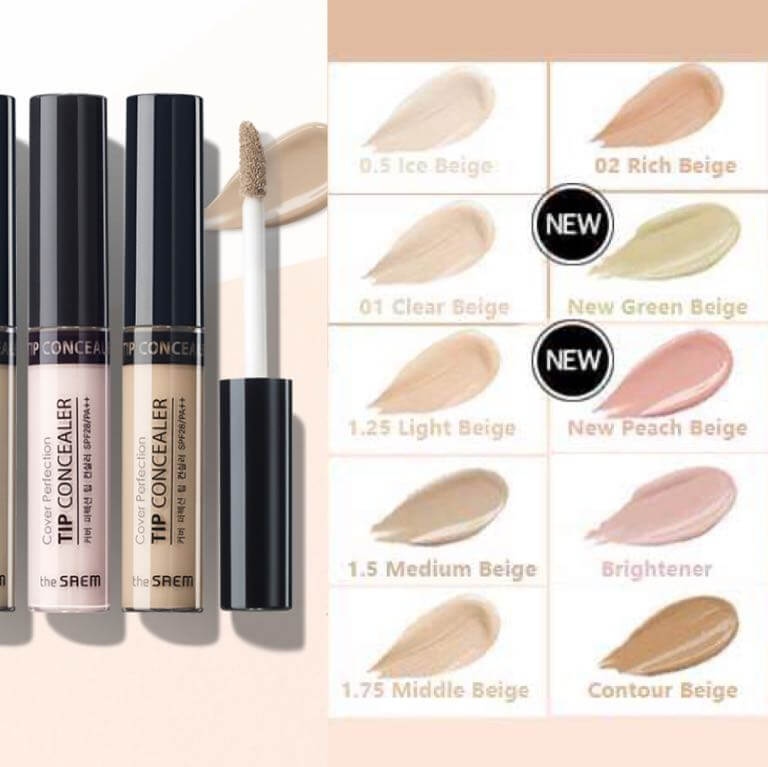 Šķidrais korektors The Saem Cover Perfection Tip Concealer